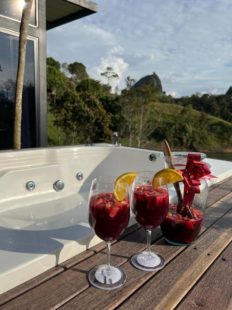 Cabana Privada Sin Prisa "Not Rush" Preciosa! Con Jacuzzi, Vista Y Acceso Directo Al Embalse, Vista A La Piedra , Deporte Acuatico Paddle Board And Breakfast Incluidos ! Imperdible Guatapé Zewnętrze zdjęcie